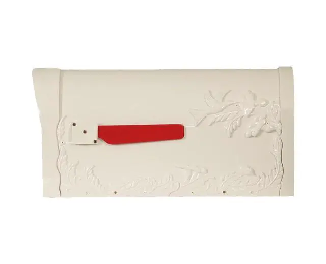 Alt view image 3 of 6 - Special Lite Hummingbird Curbside Mailbox - White Aluminum Mailbox for Post Mount - SCB-1005-WH
