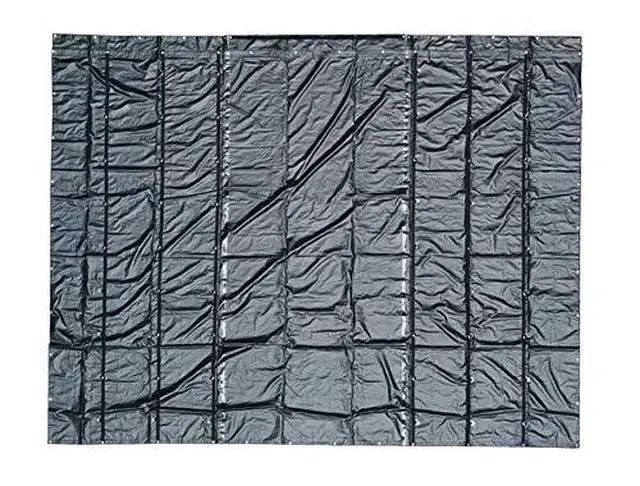 Alt view image 2 of 6 - 16' x 27' Flatbed Truck 14 Oz Superlight Steel Tarp with 4 FT Drop - Black Heavy Duty Vinyl Water Resistant Tarp for Trailers to Protect Cargo from Wind, Rain, Snow, and Sun