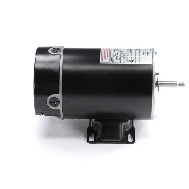 Alt view image 2 of 6 - A.O. Smith BN25V1 1 HP, 3450 RPM, 1 Speed, 115 Volts, 12 Amps, 1 Service Factor, 48Y Frame, PSC, ODP Enclosure, Rigid Base Pool Motor