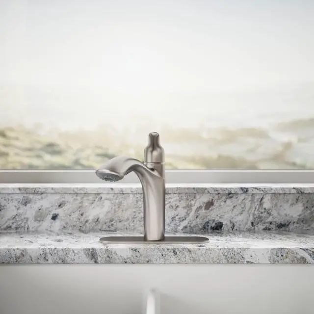 Alt view image 5 of 6 - 30468-VS Rival Single Handle Pull-Out Kitchen Sink Faucet, 1.5 GPM, High-Arch Swing Spout, Two-Function Sprayhead, Vibrant Stainless
