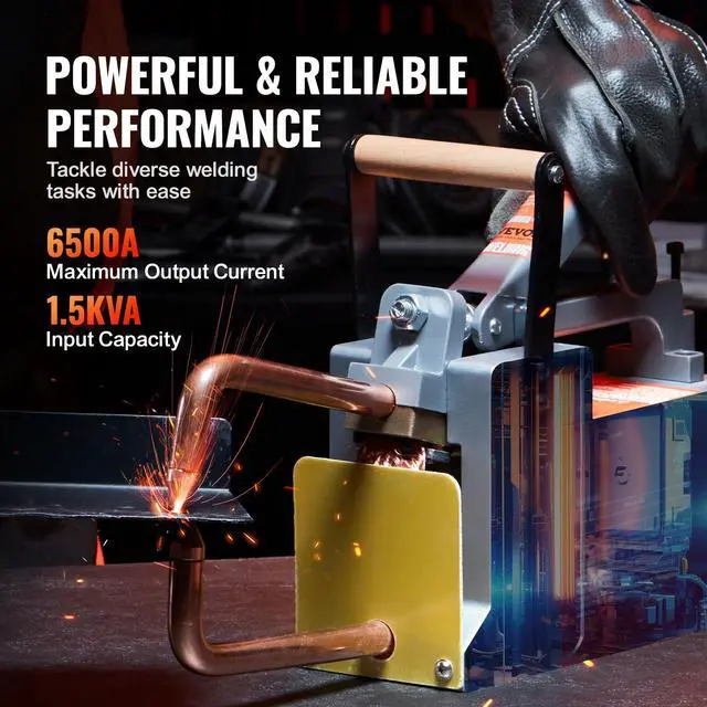 Alt view image 3 of 6 - Portable Spot Welder, 1/8-inch Spot Welder Machine with 1.5KVA Input Capacity, Handheld Welding Tip Gun, Metal Sheet Spot Welding Machine