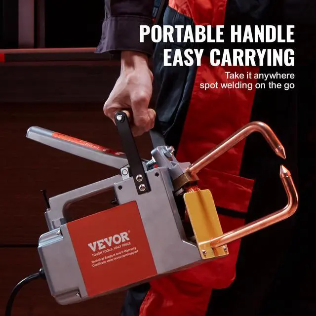 Alt view image 5 of 6 - Portable Spot Welder, 1/8-inch Spot Welder Machine with 1.5KVA Input Capacity, Handheld Welding Tip Gun, Metal Sheet Spot Welding Machine