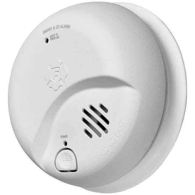 Alt view image 2 of 6 - First Alert SMICO100-AC Interconnect Hardwire Combination Smoke & Carbon Monoxide Alarm with Battery Backup, 5 Pack