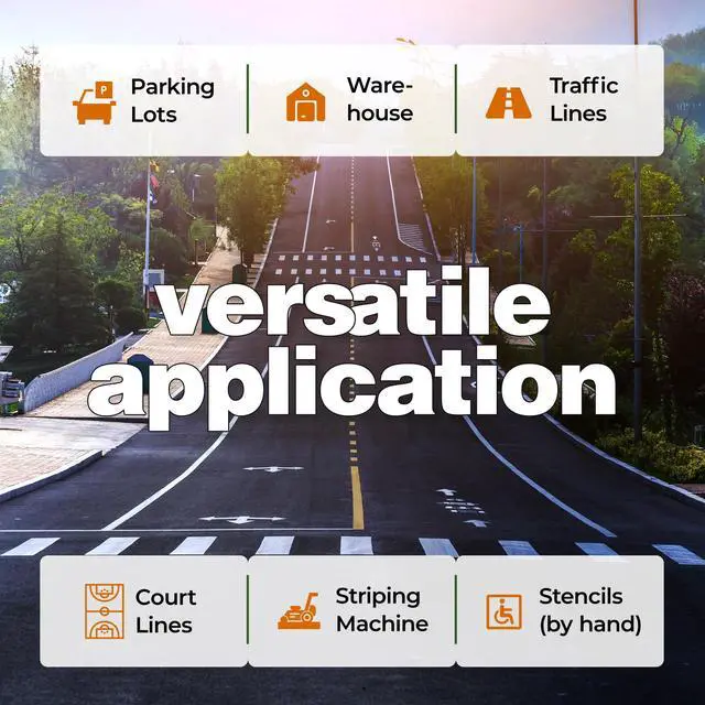 Alt view image 5 of 6 - Fox Valley Super Supreme Traffic Marking Spray Paint 18oz (12-Pack Orange), Fast-Drying, Long Lasting, Durable & Weather-Resistant - Marking Paint for Roads, Parking Lots, Sidewalks & Factory Floors