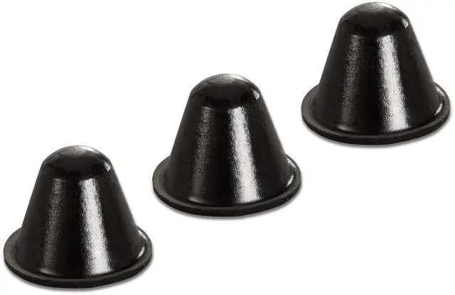 Main image of Bumper Specialties Self Adhesive Bumper Feet 0.72" x 0.56" (18.3mm x 14.2mm) Black Conical Polyurethane Pads for Industrial Surface Protection, 1,500 Pieces per Box, BS37