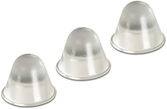Main image of Bumper Specialties Self Adhesive Bumper Feet 0.72" x 0.56" (18.3mm x 14.2mm) Clear Conical Polyurethane Pads for Industrial Surface Protection, 1,500 Pieces per Box, BS37
