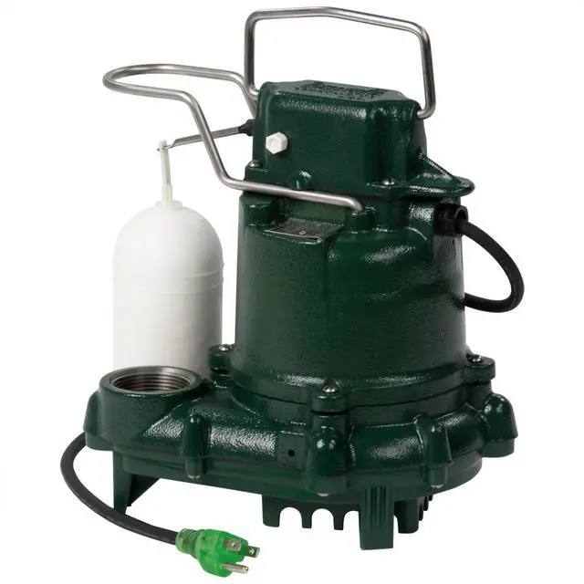 Main image of Mighty Mate M53 Sump Pump - 3/10 HP - Cast Iron - LED Power Plug & 9 Cord - Vortex Impeller - Stainless Steel Hardware - Float Operated - Submersible Sump Pump - 115V