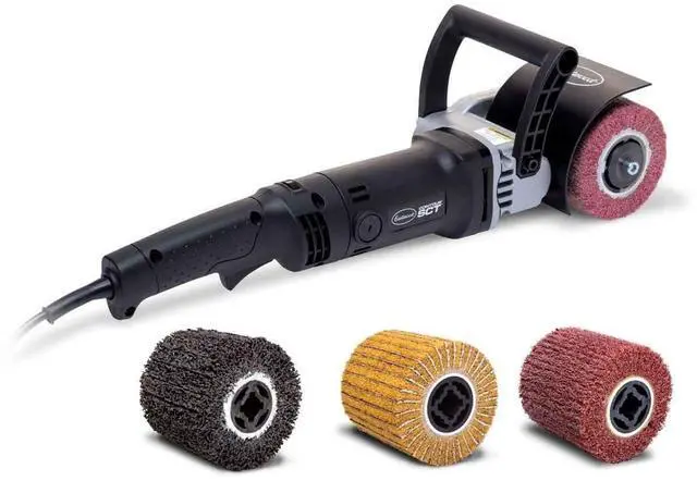 Main image of Contour SCT Surface Conditioning Tool With 4 Sanding Drums Set | Heavy Duty Automotive Metal Preparation Tools Includes 4 120 Grit Non-Woven Nylon Sanding Drums