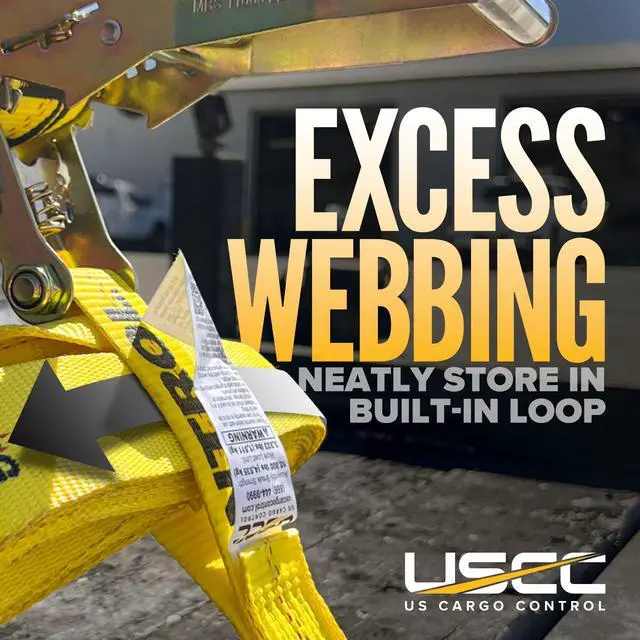Alt view image 5 of 6 - Flat Hook Ratchet Straps 2 Inch x 18 Foot (10-Pack), 10,000 LBS Break Strength, Yellow Heavy Duty Ratchet Straps with Black Flat Hooks for Trailers, Trucks, Moving, Vehicles, Pallets