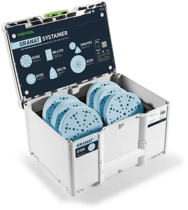 Main image of 578192 Granat 6-Inch (150mm) Abrasive Systainer³ SYS-STF D150 GR-Set