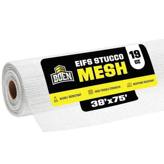 Alt view image 2 of 2 - Non-Adhesive EIFS Stucco Mesh Fiberglass (38" x 75' - 19 oz.)