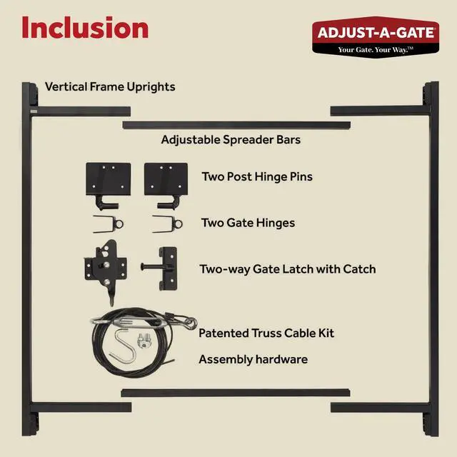 Alt view image 3 of 6 - Gate Opener Kit, Complete System for Openings 60"-96", Heights 3' to 4'