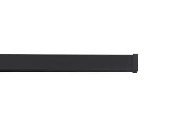 Alt view image 2 of 6 - STAS Cliprail Picture Hanging System Set - Covers 19.69 ft of Wall Space - Basic Picture Rail & Art Hanging Gallery Kit (Black Rails, Includes 12 Hooks & 8 Cords)