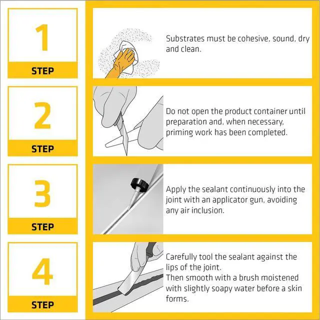 Alt view image 5 of 6 - Sikaflex 1a 20 oz Sausage Kit with Caulking Gun Aluminum Gray, Pack of 10 One Component, Flexible, Non Sag, Polyurethane Concrete and Masonry Sealant for Vertical and Horizontal Surfaces
