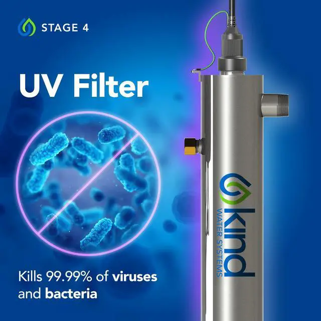 Alt view image 2 of 4 - Kind Water UV Replacement Lamp & Quartz Sleeve Fits E-1000 UV, E-2000 UV & E-3000 UV Whole House Systems Annual Kit for UV Water Purification
