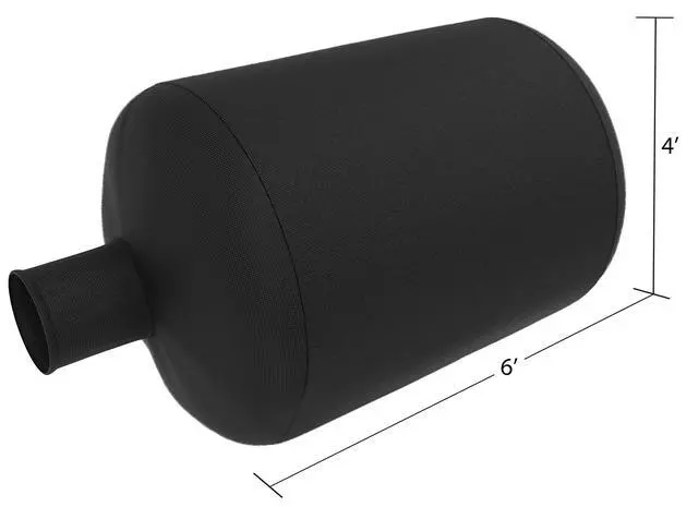 Alt view image 2 of 6 - (20) Insulation Removal Vacuum Bag - Super Heavy Duty Tear-Proof 6 FT X 4 FT - Easy-Fill SPOUT & Lowest DUST Filter - Contractors #1 Choice - EST 450 LBS / 75 CF PRO-450 (3.5 oz Strength)