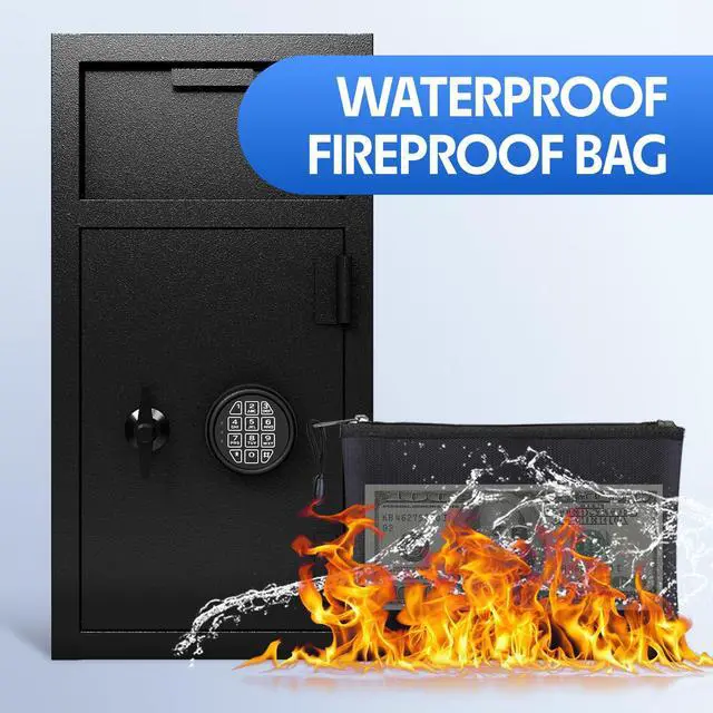 Alt view image 6 of 6 - 5.6 CuFt Cash Safe With Drop Slot Drop Safe for Business Money Depository Safes Box With Internal Keyed Locking Compartment Anti-Fishing Digital Combination for Home Hotel Restaurant Liquor Store