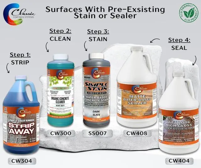 Alt view image 3 of 5 - Classic Coatings | Strip Away Paint and Sealer Remover | Interior and Exterior Surfaces | Zero VOC, Non-Toxic, Environmentally Friendly | Ready to Use | (Strip-Away, 5-Gallon)