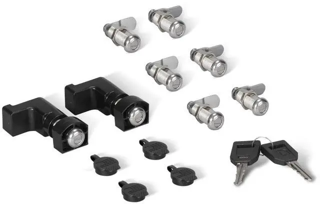 Main image of Drawer System Lock Set | 8 Drawer & Stash Bin Locks with 2 Matching Keys | Compatible with 8-Foot Drawer System with Load Floor