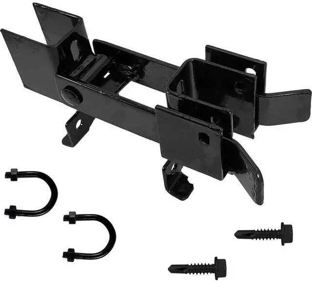 Main image of Black Chain Link Residential Strong Arm Double Gate Latch - for 1-3/8" Gate Frames - CASE Qty 8