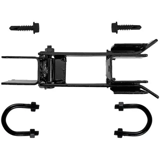 Alt view image 5 of 6 - Black Chain Link Residential Strong Arm Double Gate Latch - for 1-3/8" Gate Frames - CASE Qty 8