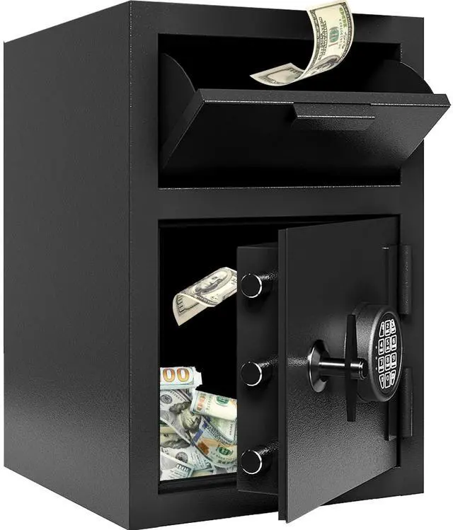 Main image of 2.8 CUB Commercial Front-Drop Fireproof Safe, Money Safe Box with Anti-Fishing & Fireproof Bag for Home, Office, Jewelry, Documents (2.6 Cuft Drop Safe)