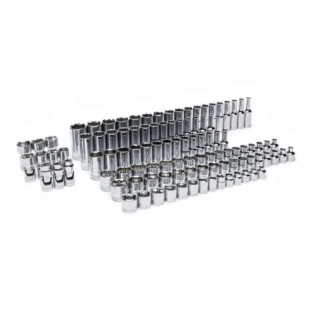 Alt view image 2 of 6 - 104 Piece 3/8 Drive Master Metric Socket Set in Foam Storage Tray - GWMSSKT38MM