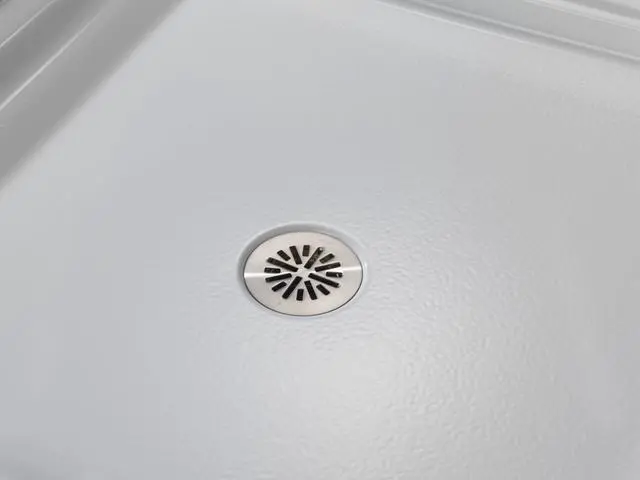 Alt view image 2 of 5 - 4 Inch Brushed Nickel Round Shower Floor Drain with Gasket and Snap-In Drain Gate, Stainless DT051411-SS