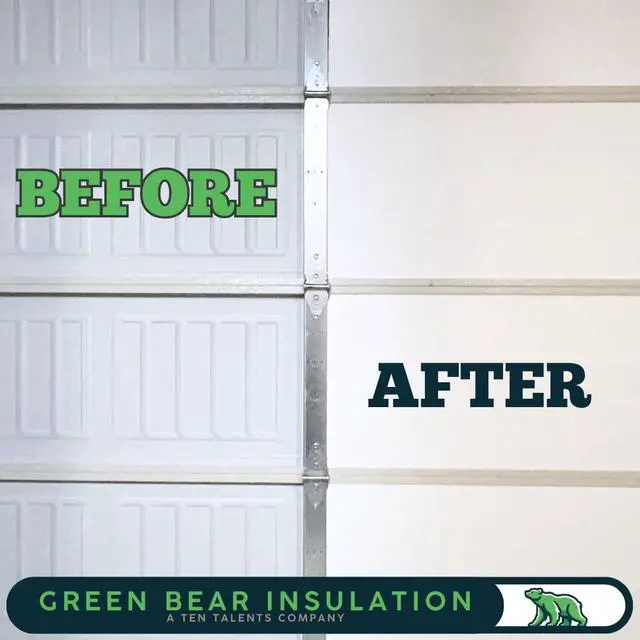 Alt view image 4 of 6 - Garage Door Insulation Kit, White EPS Foam Panels, 8 Pack, 1.25x20x54 Inches, R-Value 5.0, Temperature Control, Noise Reduction, DIY Installation, One Car Garage (Low Density - Laminated)
