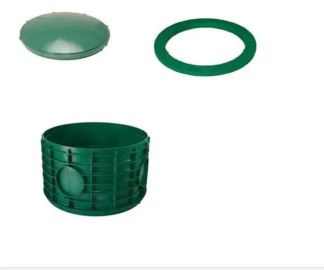 Alt view image 2 of 2 - Bundle Riser, Domed Lid & Adapter Ring for Septic Tank (12 inch high riser) 20" wide