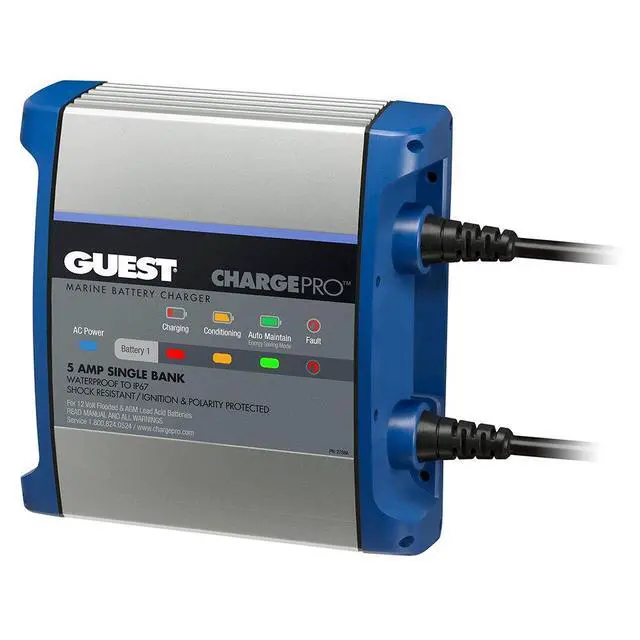 Alt view image 2 of 2 - 2708A On-Board Battery Charger 5A / 12V; Bank; 120V Input