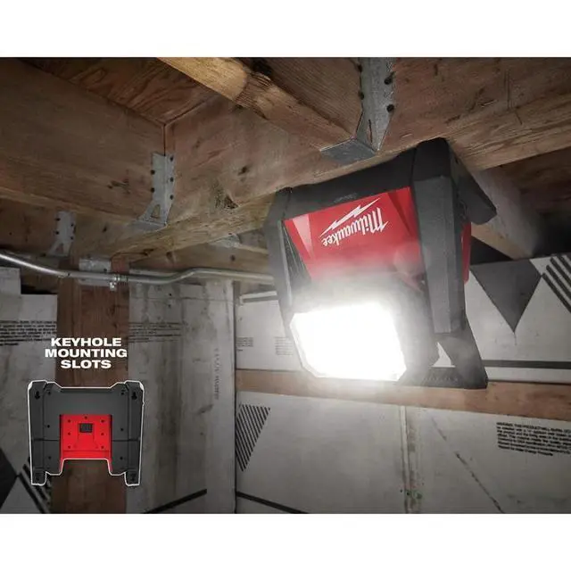 Alt view image 3 of 5 - 2366-20 M18 ROVER Compact Lithium-Ion Dual Power 4000 Lumens Corded/ Cordless LED Flood Light (Tool Only)