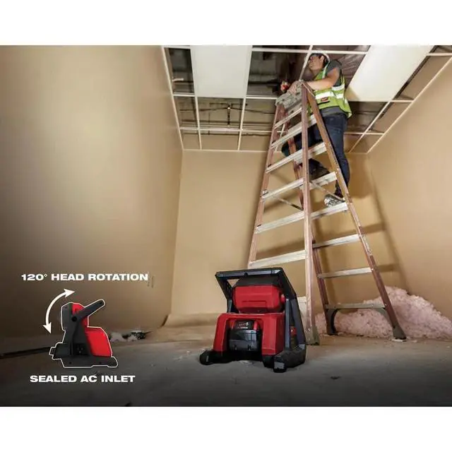 Alt view image 4 of 5 - 2366-20 M18 ROVER Compact Lithium-Ion Dual Power 4000 Lumens Corded/ Cordless LED Flood Light (Tool Only)