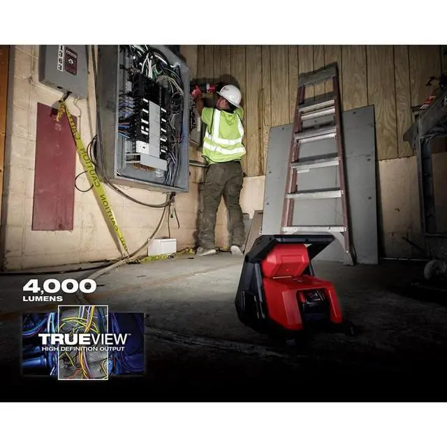 Alt view image 5 of 5 - 2366-20 M18 ROVER Compact Lithium-Ion Dual Power 4000 Lumens Corded/ Cordless LED Flood Light (Tool Only)