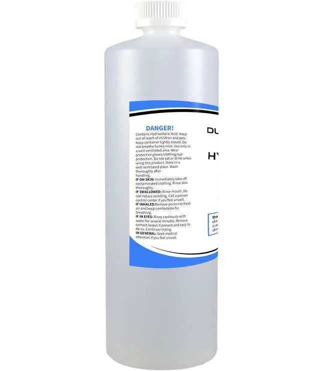 Alt view image 5 of 6 - Industrial Grade Hydrochloric Acid 32% Pure, 5 Gallon Pail