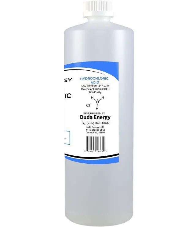 Alt view image 6 of 6 - Industrial Grade Hydrochloric Acid 32% Pure, 5 Gallon Pail