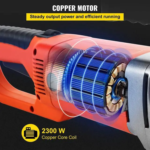 Alt view image 4 of 6 - Electric Pipe Threader, 2300W Pipe Threading Machine with 6 Dies 1/2"-2", 110V Hand-held Pipe Threader Machine with Copper Motor, Portable Electric Pipe Threading Kit with Carrying Case