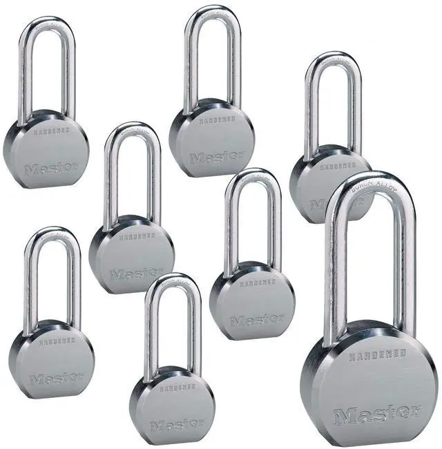 Main image of (8) High Security Pro Series Keyed Alike Padlocks w/16 Keys, 6230NKALH-8 w/BumpStop Technology