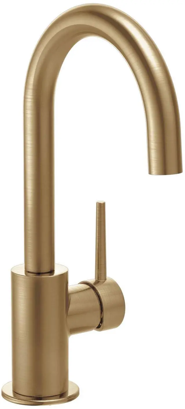 Main image of Faucet Trinsic Gold Bar Faucet, Bar Sink Faucet Single Hole, Wet Bar Faucets Single Hole, Prep Sink Faucet, Faucet for Bar Sink, Kitchen Faucet, Champagne Bronze 1959LF-CZ