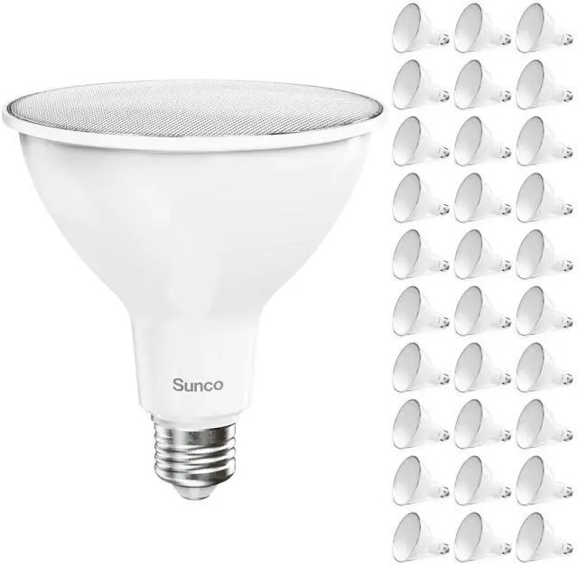 Main image of Sunco 30 Pack PAR38 LED Outdoor Flood Light Bulb, Ultra Bright, 2800 LM, 20W (250W Equivalent), 3000K Soft White, Dimmable, E26 Medium Base, for Security Garage Yard Driveway, UL
