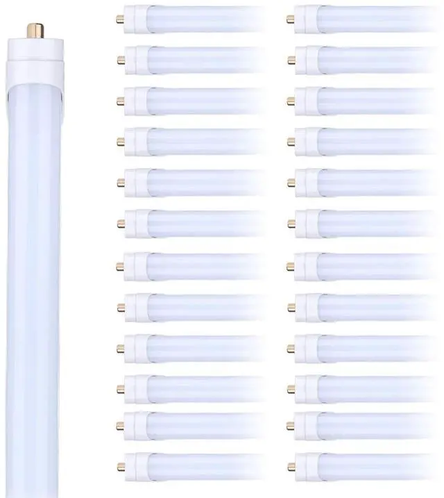 Main image of 8FT LED Tube Light, T8 8FT LED Bulbs 45W 5000K Daylight White FA8 Base Tube Lights, Fluorescent Light Bulbs Replacement, Frosted Cover, 5400Lumens, Dual-End Powered(25 Pack)
