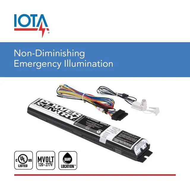 Alt view image 3 of 6 - Power Sentry Emergency Battery Back Up, T5 and T8 Compatible Fluorescent Ballast with 1400 Lumen Output, 90 Minute Operation, UL Listed (PS1400QD MVOLT M8)