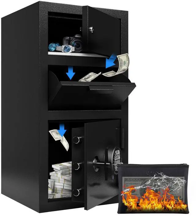 Main image of 5.6 CuFt Drop Safe for Business Money Safes with Drop Slot Cash Depository Safes Box with Additional Locking Safe Anti-Fishing and Digital Combination for Home Office Hotel Restaurant Liquor Store