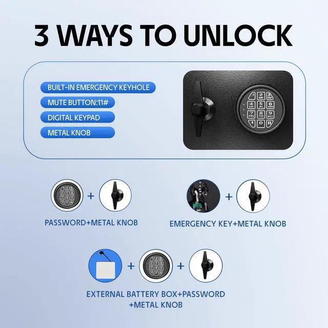 Alt view image 3 of 6 - 5.6 CuFt Drop Safe for Business Money Safes with Drop Slot Cash Depository Safes Box with Additional Locking Safe Anti-Fishing and Digital Combination for Home Office Hotel Restaurant Liquor Store