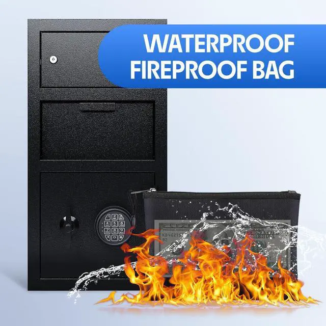 Alt view image 5 of 6 - 5.6 CuFt Drop Safe for Business Money Safes with Drop Slot Cash Depository Safes Box with Additional Locking Safe Anti-Fishing and Digital Combination for Home Office Hotel Restaurant Liquor Store