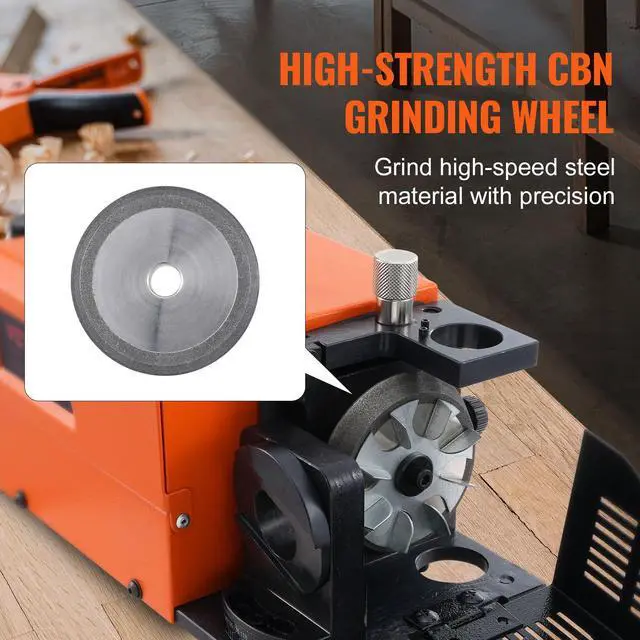Alt view image 4 of 6 - Drill Bits Sharpener, MR-13A Drill Bits Grinder Sharpener 3-13mm, 95° to 135° Point Angle Adjustable Drill Bit Re-Sharpener, Portable Bits Sharpening Machine with 11 Collets, CBN Wheel for HSS