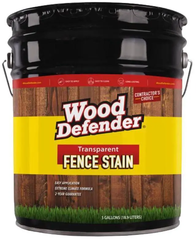 Main image of Transparent Fence Wood Stain and Seal in One, Oil-Based Penetrating Sealer, Professional-Grade, Long-Lasting, Weather-Resistant Protector, Saddle Tan, 5-Gallon