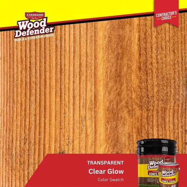 Alt view image 2 of 6 - Transparent Fence Wood Stain and Seal in One, Oil-Based Penetrating Sealer, Professional-Grade, Long-Lasting, Weather-Resistant Protector, Clear Glow, 5-Gallon