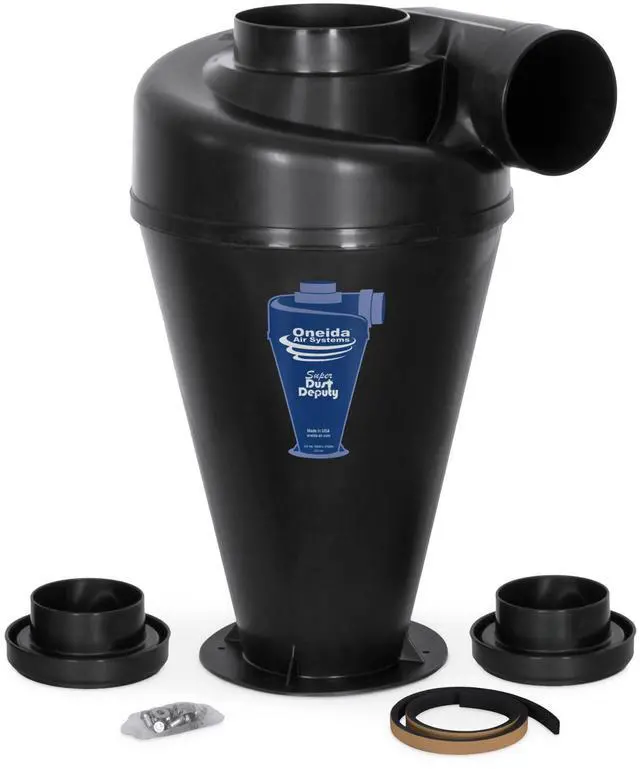 Main image of Cyclone Attachment for Single Stage 0.5-3HP Dust Collector, 4/5 DIY - Portable Attachments and Accessories for Home and Woodworking Space Cleaning