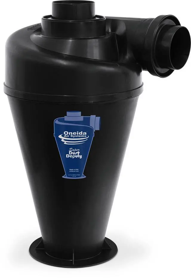 Alt view image 2 of 6 - Cyclone Attachment for Single Stage 0.5-3HP Dust Collector, 4/5 DIY - Portable Attachments and Accessories for Home and Woodworking Space Cleaning